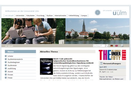 University of Ulm Website