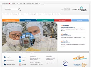 Ilmenau University of Technology Website
