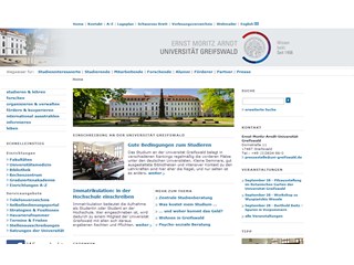 Ernst Moritz Arndt University of Greifswald Website
