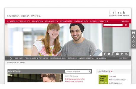 Stuttgart Media University Website
