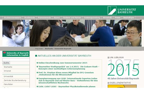 University of Bayreuth Website