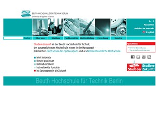 Berlin Technical University of Applied Sciences Website