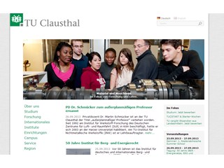 Clausthal University of Technology Website