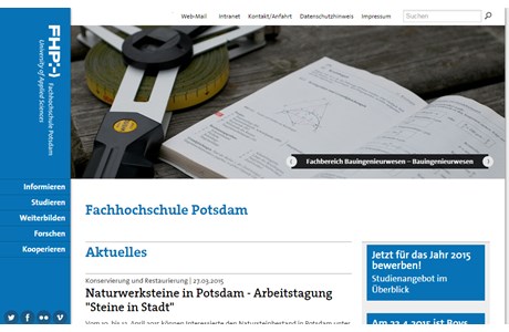 Potsdam University of Applied Sciences Website