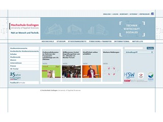 Esslingen University of Applied Sciences Website
