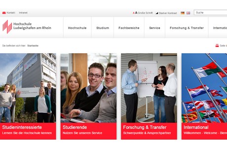 Ludwigshafen University of Applied Sciences Website