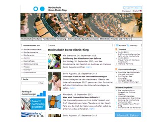 Bonn-Rhein-Sieg University of Applied Sciences Website