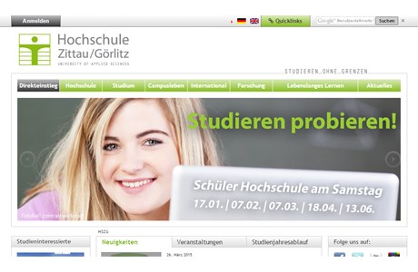 Zittau/Görlitz University of Applied Sciences Website
