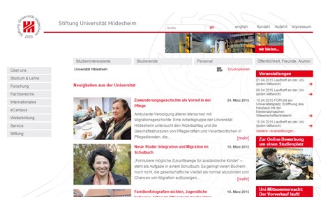 University of Hildesheim Website