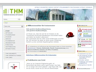 Giessen-Friedberg University of Applied Sciences Website
