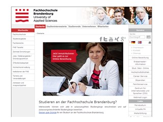 Brandenburg University of Applied Sciences Website