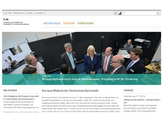 Darmstadt University of Applied Sciences Website