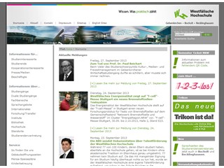 Gelsenkirchen University of Applied Sciences Website