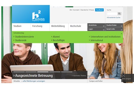 Magdeburg-Stendal University of Applied Sciences Website
