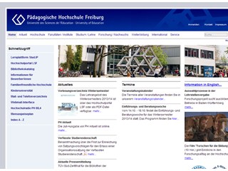 Freiburg University of Education Website