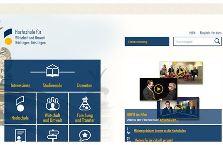 Nuertingen-Geislingen University Website