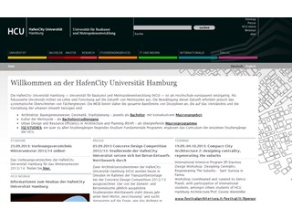 HafenCity University Hamburg Website