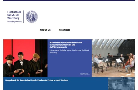 University of Music, Würzburg Website