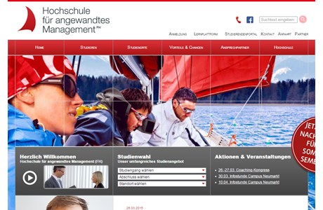 University of Applied Management Website