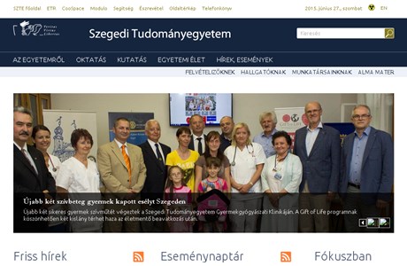 University of Szeged Website