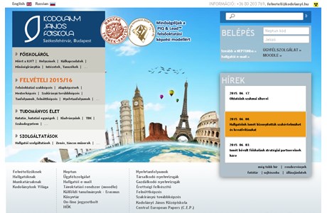 Kodolanyi Janos University College Website