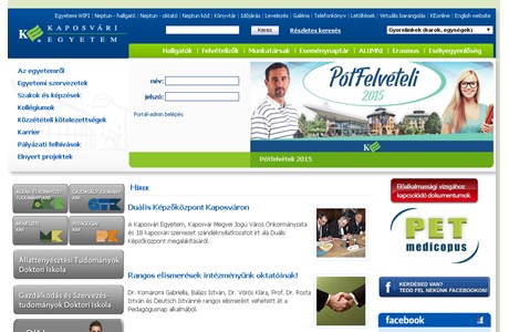 University of Kaposvár Website