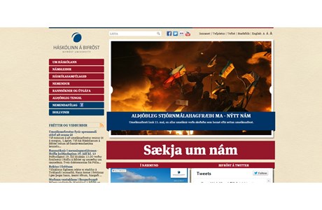 Bifröst University Website