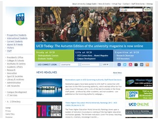 University College Dublin Website