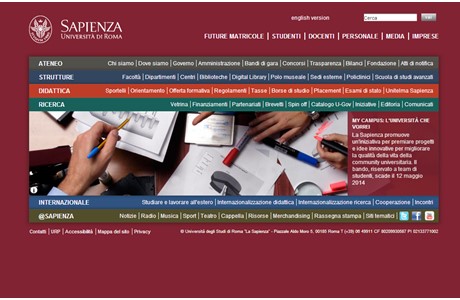 Sapienza University of Rome Website