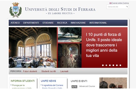University of Ferrara Website