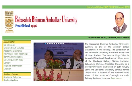 Babasaheb Bhimrao Ambedkar University Website