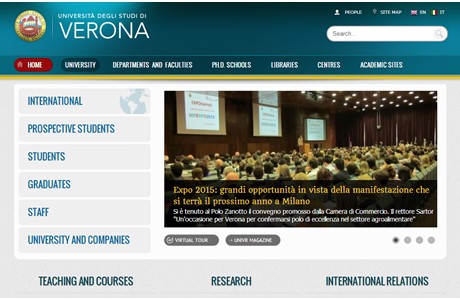 University of Verona Website