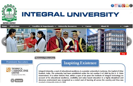 Integral University Website
