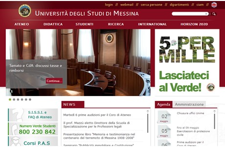 University of Messina Website