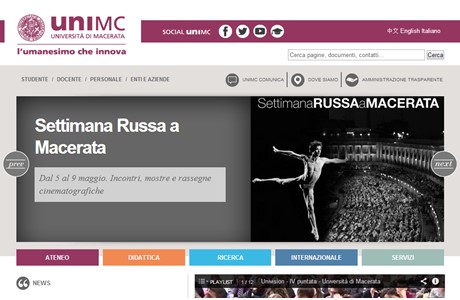 University of Macerata Website
