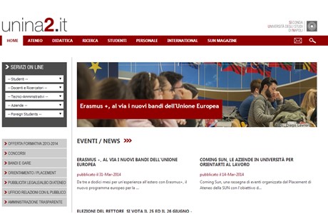 Second University of Naples Website