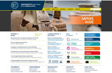 Basilicata University Website
