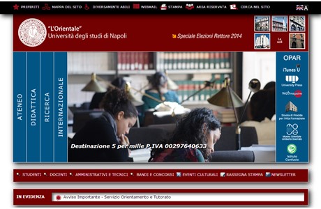 University of Naples "L'Orientale" Website
