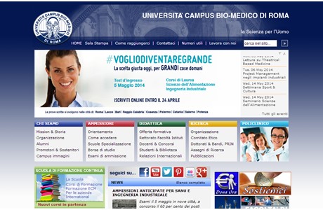 Campus Bio-Medico University of Rome Website