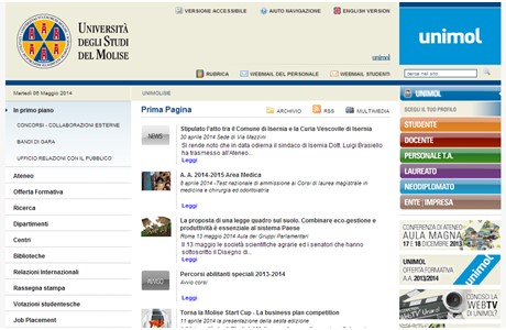 University of Molise Website