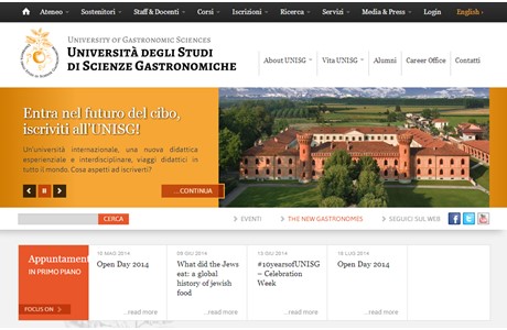 University of Gastronomic Sciences Website