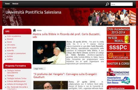 Salesian Pontifical University Website