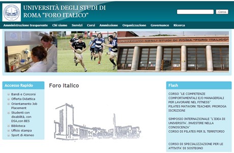 Foro Italico University of Rome Website