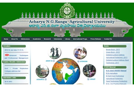 Acharya N G Ranga Agricultural University Website