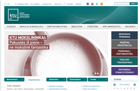 Kaunas University of Technology Website