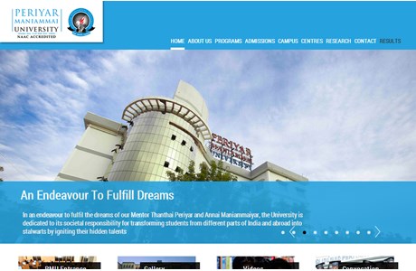 Periyar Maniammai University Website