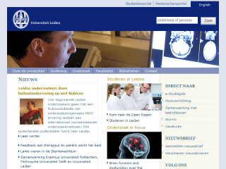 Leiden University Website
