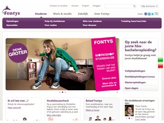 Fontys University of Applied Sciences Website