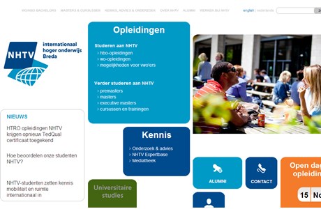 NHTV Breda University of Professional Education Website