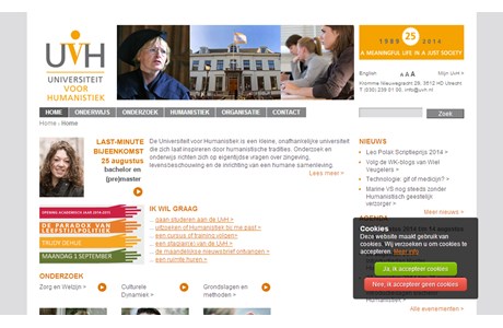 University for Humanistics Website